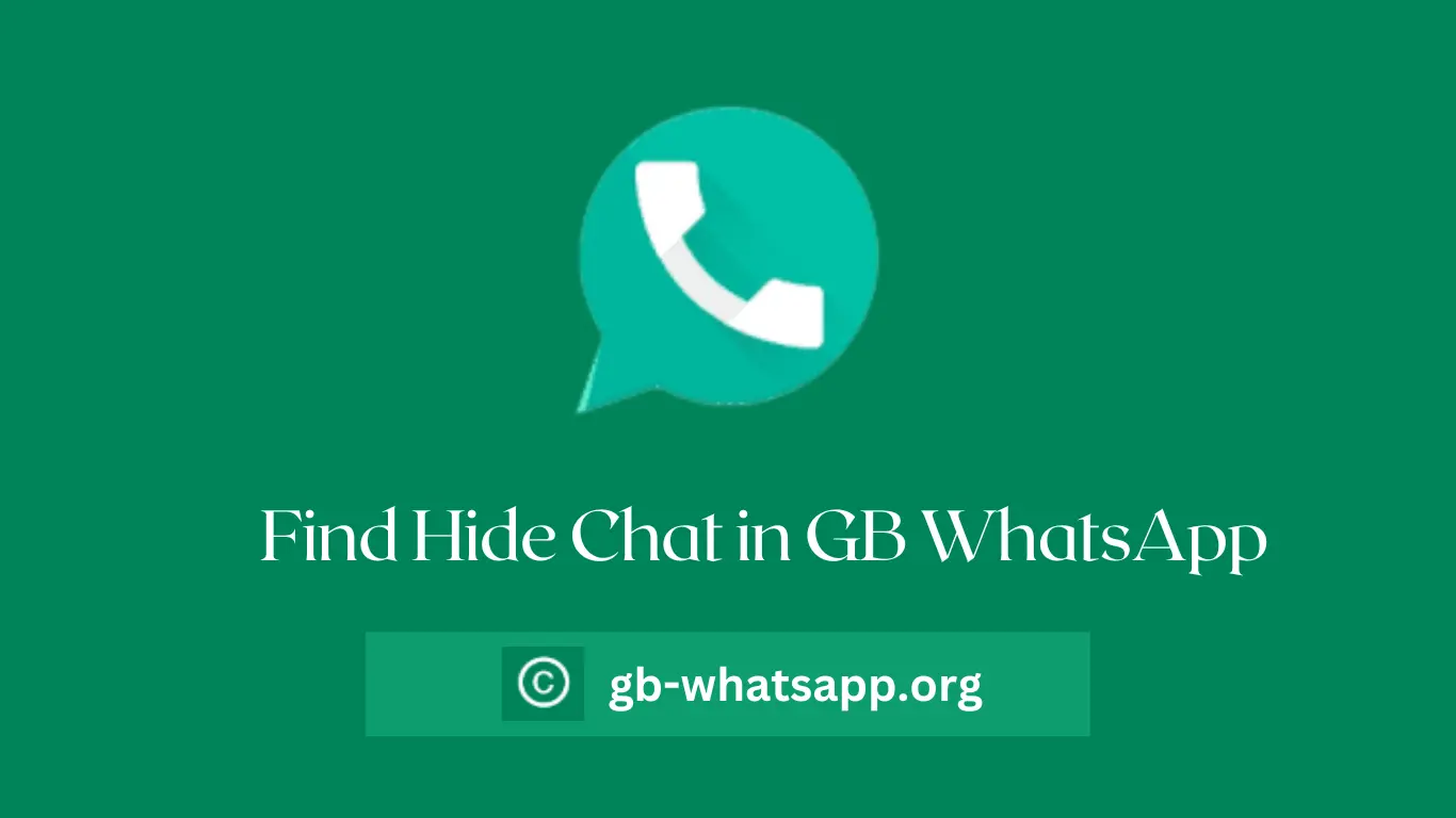 Find Hide Chat in GB WhatsApp